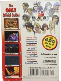 Final Fantasy VIII Official Strategy Guide (Toys R Us) Box Art