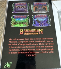 Barbarian:  The Ultimate Warrior Box Art