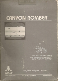 Canyon Bomber (1986) Box Art