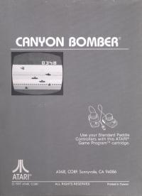 Canyon Bomber (1987) Box Art