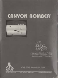 Canyon Bomber (1988) Box Art