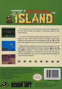 Adventure Island (oval seal) Box Art