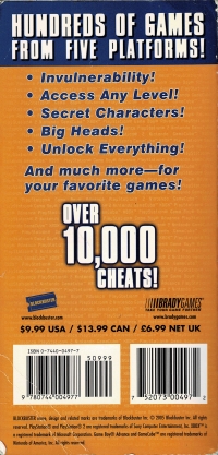 10,000 Secret Codes! 2005 Edition Box Art