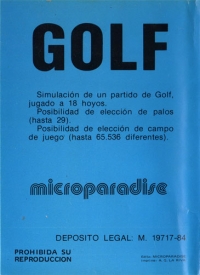 Golf (Microparadise) Box Art