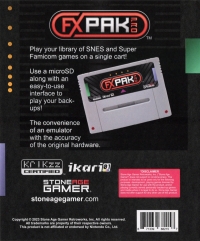 Stone Age Gamer FXPak Pro Box Art