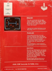 Berzerk (red box / 1986) Box Art