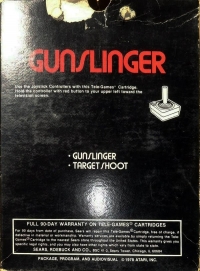 Gunslinger (picture label) Box Art