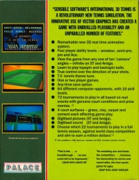 International 3D Tennis (cassette) Box Art