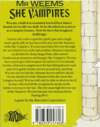 Astonishing Adventures of Mr Weems and the She Vampires, The Box Art