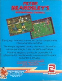 Peter Beardsley's International Football (Zafiro) Box Art