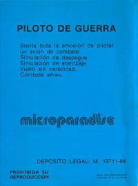 Piloto de Guerra Box Art