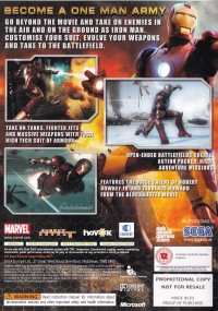 Iron Man (Not for Resale) Box Art