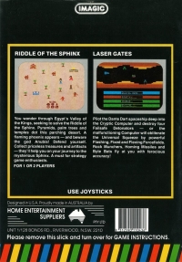 Riddle of the Sphinx + Laser Gates Box Art