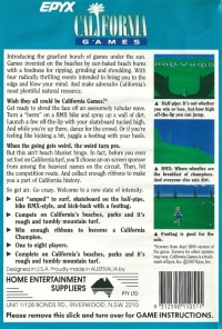 California Games Box Art