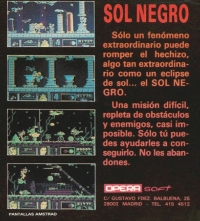 Sol Negro Box Art