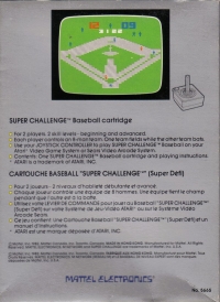 Super Challenge Baseball [CA] Box Art