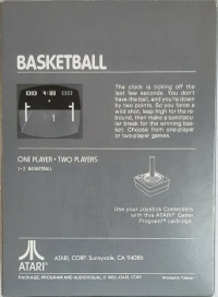 Basketball (gray box / 1986) Box Art