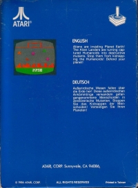 Defender (1986 / Printed in Taiwan) Box Art