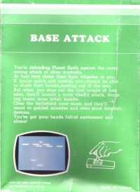 Base Attack (green box / radar image) Box Art