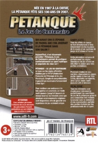 Petanque: Le Jeu du Centenaire Box Art