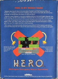 H.E.R.O. (1990) Box Art