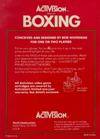 Boxing - International Edition (EAG-002) Box Art