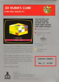 Rubik's Cube 3D Box Art