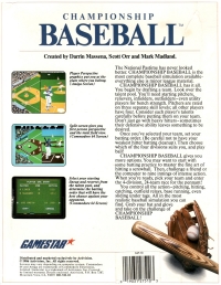 Championship Baseball Box Art