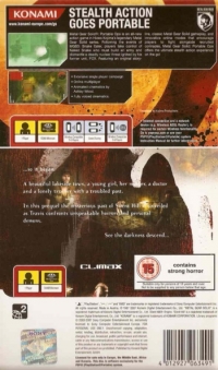 Metal Gear Solid: Portable Ops / Silent Hill: Origins [UK] Box Art