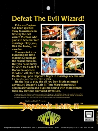 Dragon's Lair II:  Time Warp Box Art