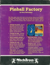 Pinball Factory, The Box Art