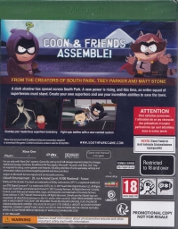 South Park: The Fractured But Whole (Not for Resale) Box Art