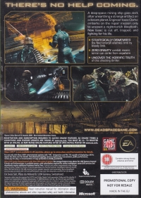 Dead Space (Not for Resale) Box Art