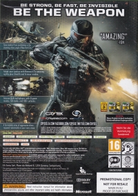 Crysis 2 (Not for Resale) Box Art