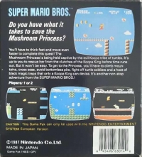 Super Mario Bros. (European Version / white circle Seal) Box Art