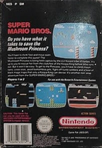 Super Mario Bros. (European Version / Action Series / NES-SM-GPS cart) [GR] Box Art