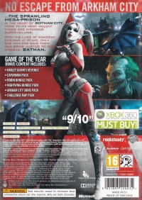 Batman: Arkham City: Game of the Year Edition (952 00032) Box Art