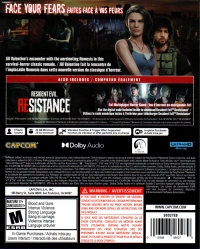 Resident Evil 3 Box Art