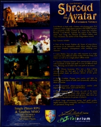 Shroud of the Avatar : Forsaken Virtues Box Art