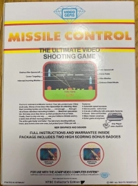 Missile Control - NTSC Collector's Edition Box Art