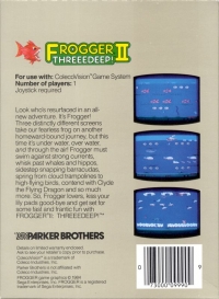 Frogger II: Threeedeep! Box Art