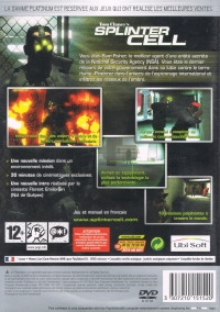 Tom Clancy's Splinter Cell - Platinum [FR] Box Art