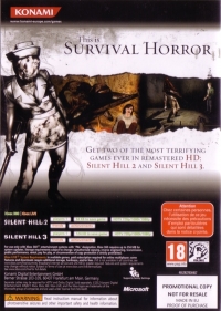 Silent Hill HD Collection (Not for Resale) Box Art