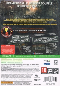 Metro: Last Light - Edition Limitée Box Art