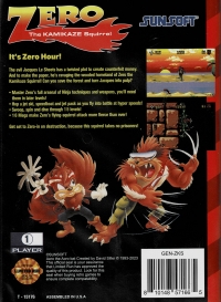 Zero the Kamikaze Squirrel (Limited Run) Box Art