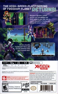 Freedom Planet 2 Box Art