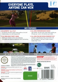 Tiger Woods PGA Tour 09 All-Play Box Art