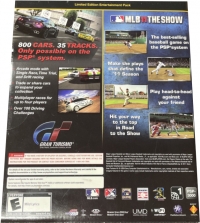 Sony PlayStation Portable PSP-3001XPB - Limited Edition Gran Turismo And MLB 11 Entertainment Pack Box Art