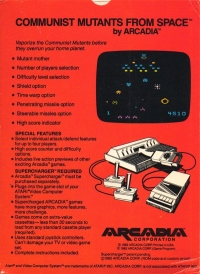 Communist Mutants from Space (Arcadia) Box Art