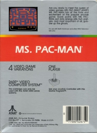 Ms. Pac-Man (1982) Box Art